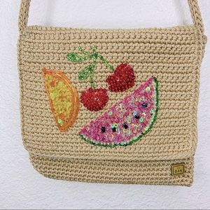 THE SAK Fruit Crochet Crossbody Bag Summer Purse